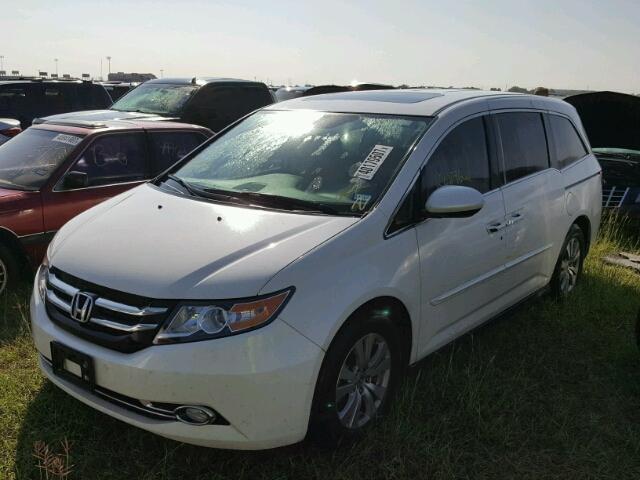 5FNRL5H67GB001789 - 2016 HONDA ODYSSEY EX WHITE photo 2