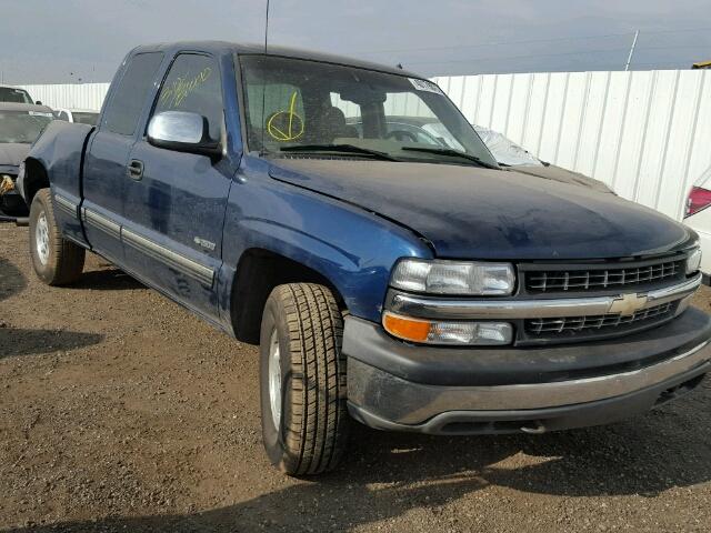 1GCEK19T91E185351 - 2001 CHEVROLET SILVERADO BLUE photo 1