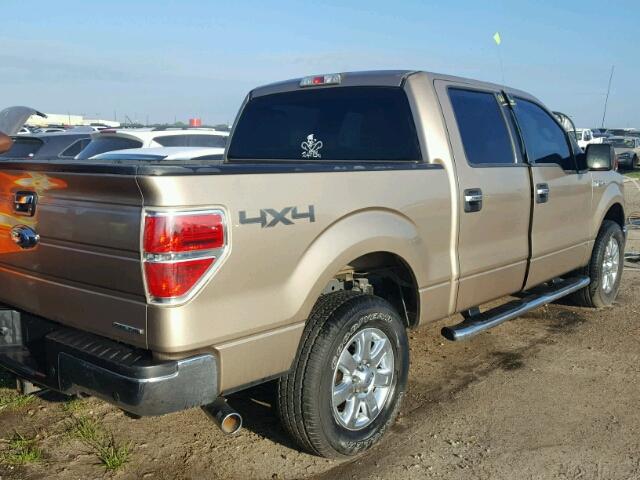 1FTFW1EF6DKF51040 - 2013 FORD F150 TAN photo 4