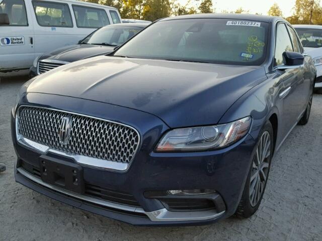 1LN6L9SK4H5603662 - 2017 LINCOLN CONTINENTA BLUE photo 2