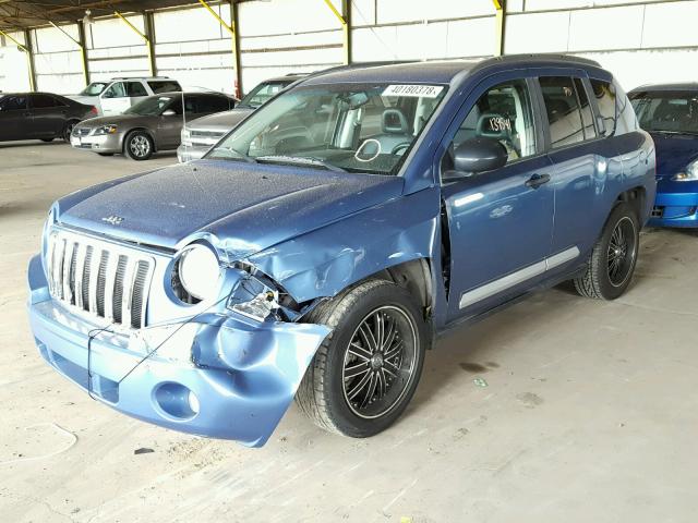 1J8FT57W97D177635 - 2007 JEEP COMPASS LI BLUE photo 2