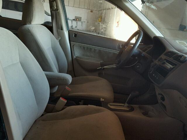 2HGES26761H602898 - 2001 HONDA CIVIC EX მწვანე ფოტო 5