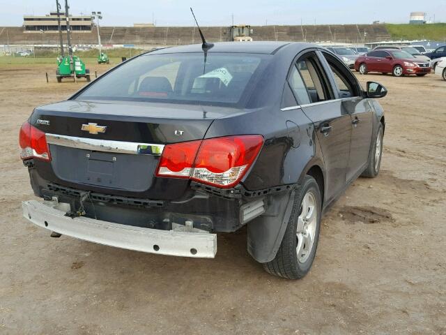 1G1PC5SB1D7167538 - 2013 CHEVROLET CRUZE LT BLACK photo 4