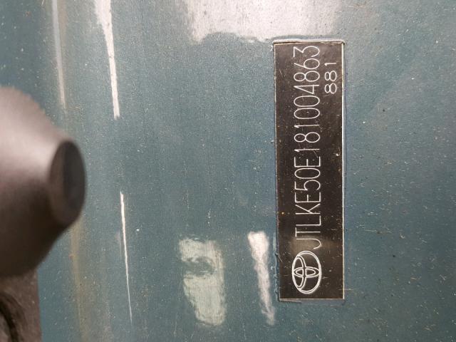 JTLKE50E181004863 - 2008 TOYOTA SCION XB Dəniz mavisi foto 10