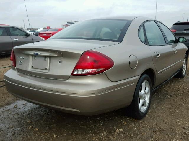 1FAFP53UX5A281846 - 2005 FORD TAURUS SE GOLD photo 4