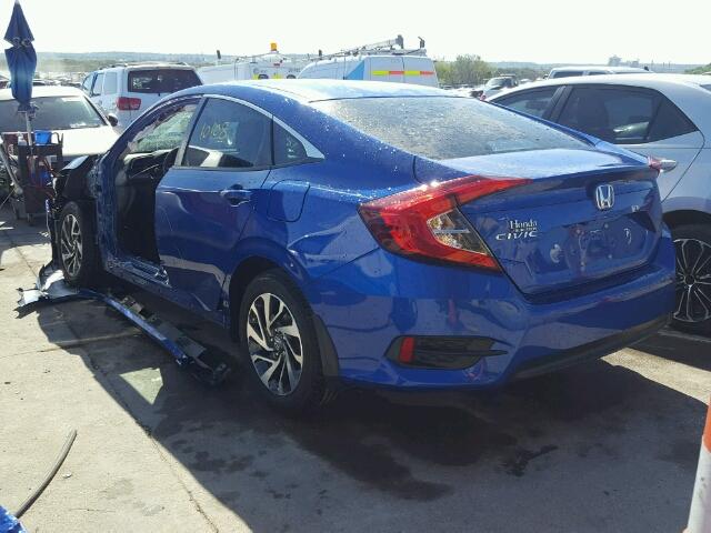 19XFC2F75GE096890 - 2016 HONDA CIVIC EX BLUE photo 3