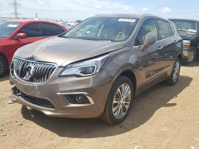 LRBFXDSA1HD047589 - 2017 BUICK ENVISION E BROWN photo 2