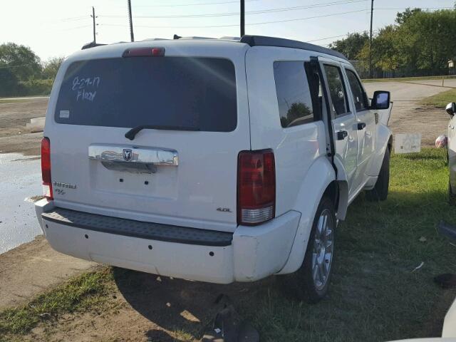 1D8GT58658W222765 - 2008 DODGE NITRO WHITE photo 4