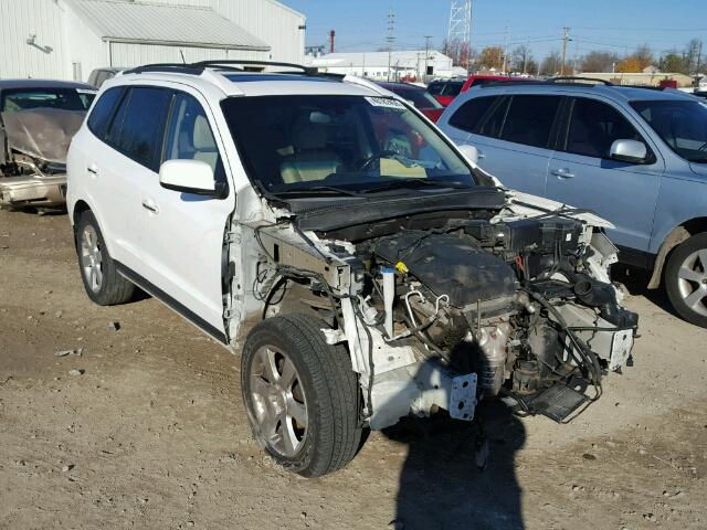 5NMSH73E08H162675 - 2008 HYUNDAI SANTA FE S WHITE photo 1