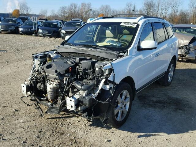 5NMSH73E08H162675 - 2008 HYUNDAI SANTA FE S WHITE photo 2