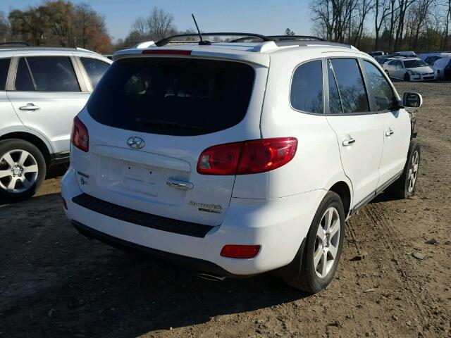 5NMSH73E08H162675 - 2008 HYUNDAI SANTA FE S WHITE photo 4