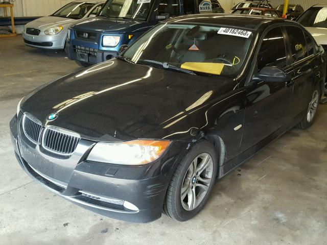 WBAVC93558KZ73140 - 2008 BMW 328 XI BLACK photo 2