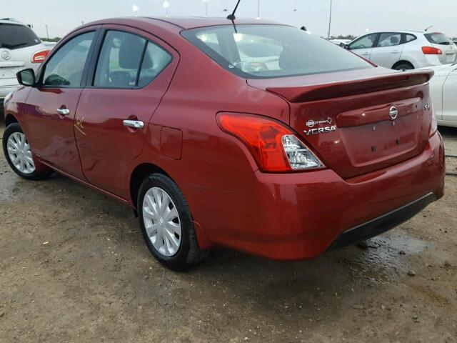 3N1CN7AP4HL880060 - 2017 NISSAN VERSA RED photo 3