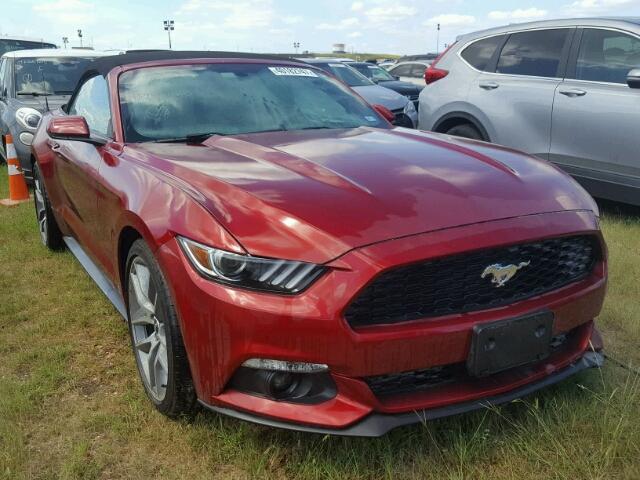 1FATP8UH7H5306186 - 2017 FORD MUSTANG RED photo 1