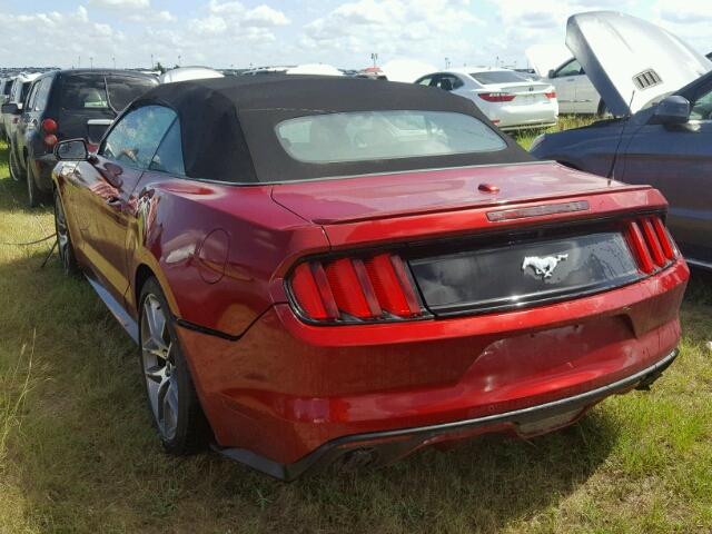 1FATP8UH7H5306186 - 2017 FORD MUSTANG RED photo 3