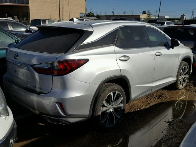 2T2ZZMCA3HC041650 - 2017 LEXUS RX 350 SILVER photo 4