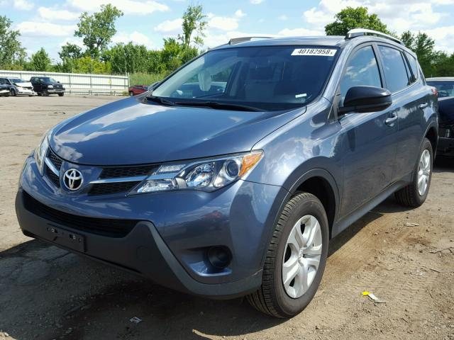 JTMBFREV9ED054199 - 2014 TOYOTA RAV4 LE BLUE photo 2