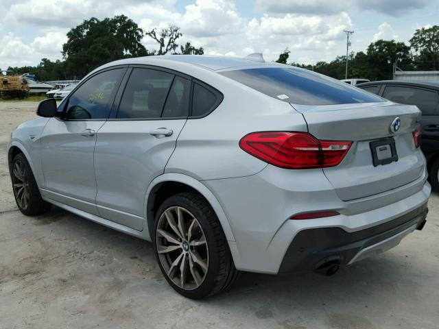 5UXXW7C53H0U25266 - 2017 BMW X4 XDRIVEM SILVER photo 3