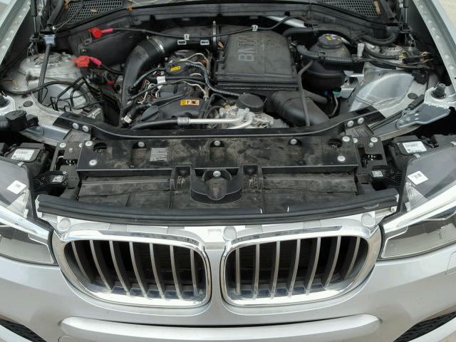 5UXXW7C53H0U25266 - 2017 BMW X4 XDRIVEM SILVER photo 7