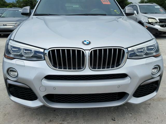 5UXXW7C53H0U25266 - 2017 BMW X4 XDRIVEM SILVER photo 9