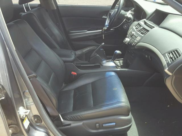 1HGCP36819A028180 - 2009 HONDA ACCORD EXL GRAY photo 5