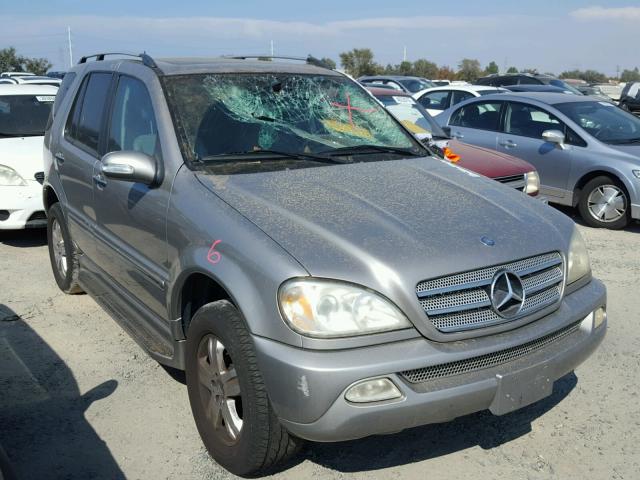 4JGAB57E55A547906 - 2005 MERCEDES-BENZ ML 350 SILVER photo 1