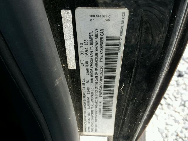 3VWPG3AG5AM015130 - 2010 VOLKSWAGEN NEW BEETLE 黑色 照片 10