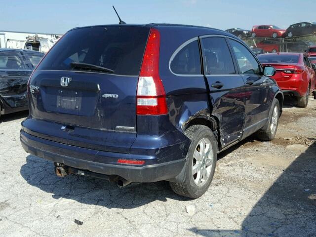 5J6RE4H49BL059471 - 2011 HONDA CR-V SE BLUE photo 4