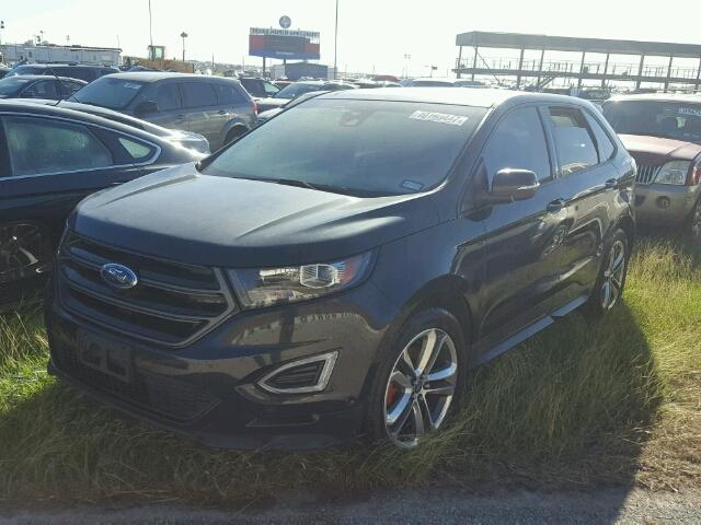 2FMTK3AP3FBB60056 - 2015 FORD EDGE SPORT BLACK photo 2