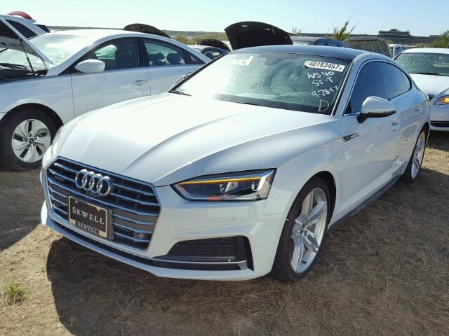 WAUFNCF53JA014807 - 2018 AUDI A5 PRESTIG WHITE photo 2