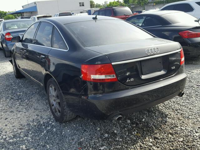 WAUAH74F67N067345 - 2007 AUDI A6 3.2 BLACK photo 3