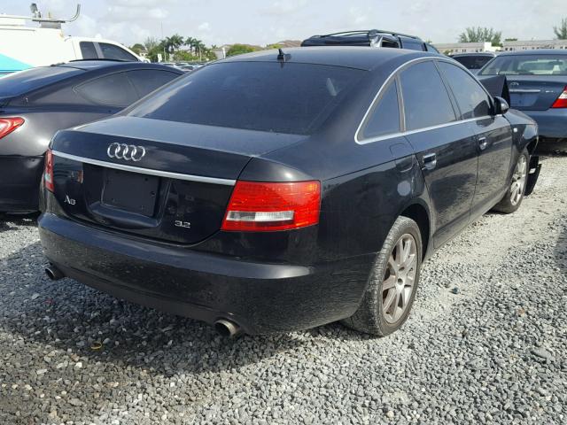 WAUAH74F67N067345 - 2007 AUDI A6 3.2 BLACK photo 4