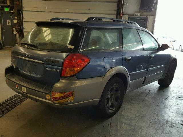 4S4BP61C277341011 - 2007 SUBARU LEGACY OUT BLUE photo 4