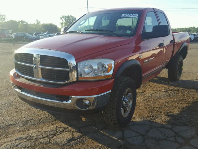1D7KS28D56J240787 - 2006 DODGE RAM 2500 S RED photo 2