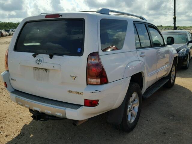 JTEBT14R850055586 - 2005 TOYOTA 4RUNNER SR WHITE photo 4