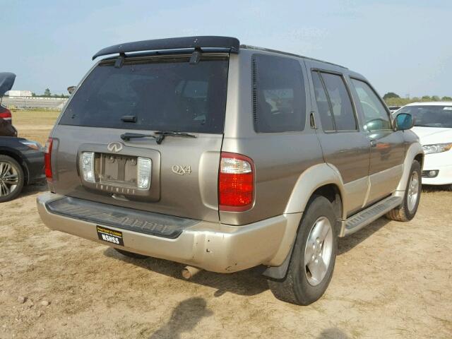 JNRDR09Y91W223863 - 2001 INFINITI QX4 GRAY photo 4