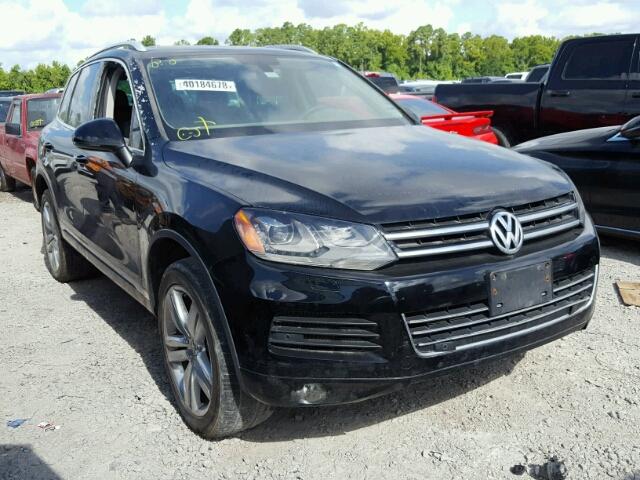 WVGEP9BP0DD004317 - 2013 VOLKSWAGEN TOUAREG V6 BLACK photo 1