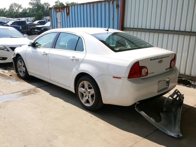 1G1ZB5EB0AF291745 - 2010 CHEVROLET MALIBU LS WHITE photo 3