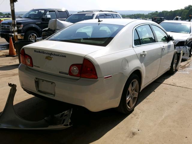1G1ZB5EB0AF291745 - 2010 CHEVROLET MALIBU LS WHITE photo 4