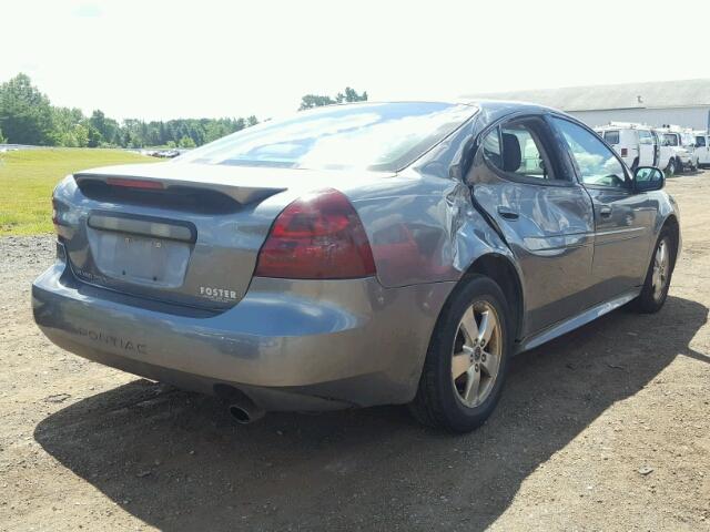 2G2WP522851241306 - 2005 PONTIAC GRAND PRIX GRAY photo 4