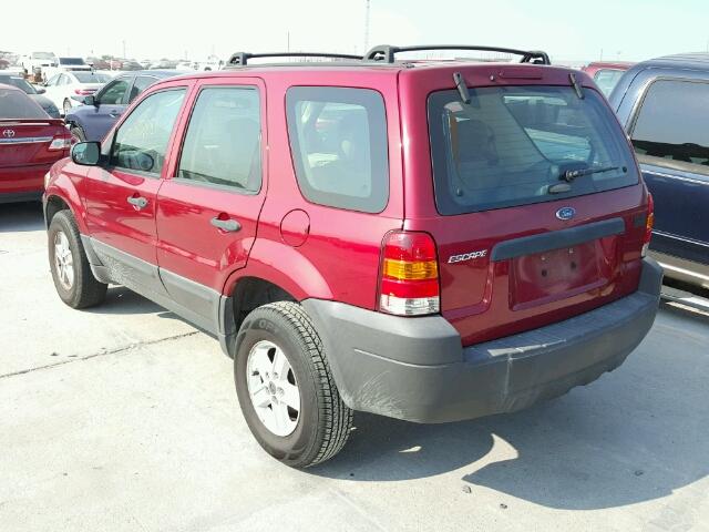 1FMCU02Z37KA61902 - 2007 FORD ESCAPE XLS RED photo 3