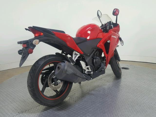 MLHMC410XD5301069 - 2013 HONDA CBR250 R RED photo 8