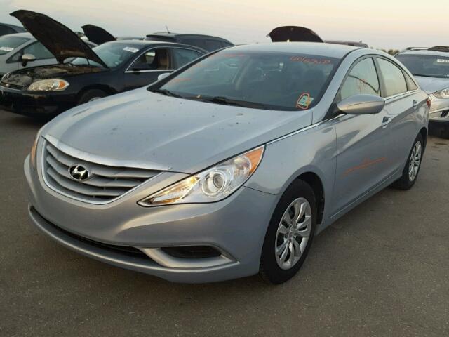 5NPEB4AC7CH346182 - 2012 HYUNDAI SONATA BLUE photo 2