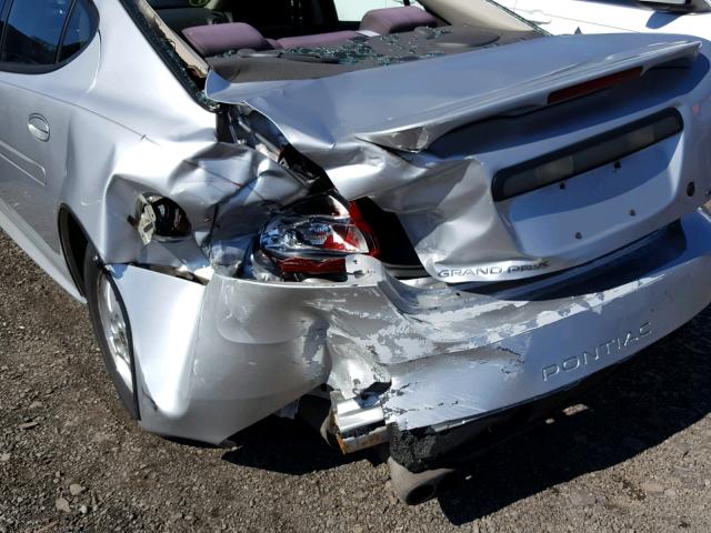 2G2WP522541101695 - 2004 PONTIAC GRAND PRIX SILVER photo 9