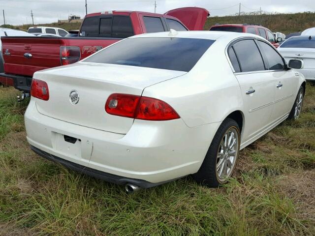 1G4HJ5EM0BU115858 - 2011 BUICK LUCERNE WHITE photo 4