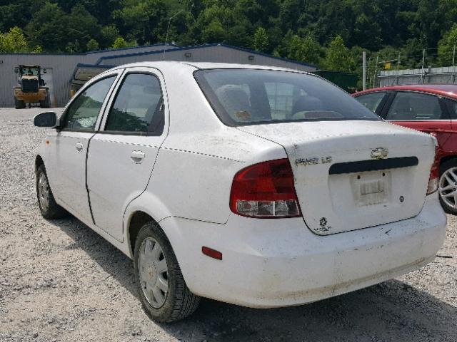 KL1TJ52694B252985 - 2004 CHEVROLET AVEO LS WHITE photo 3