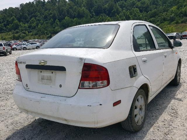 KL1TJ52694B252985 - 2004 CHEVROLET AVEO LS WHITE photo 4