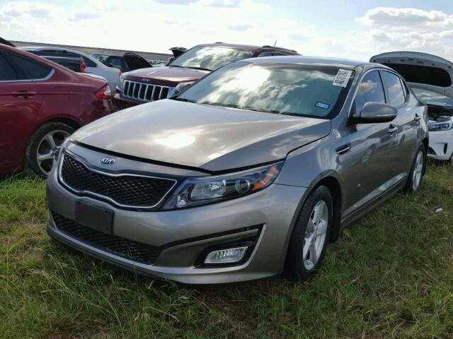 5XXGM4A71FG365512 - 2015 KIA OPTIMA GRAY photo 2