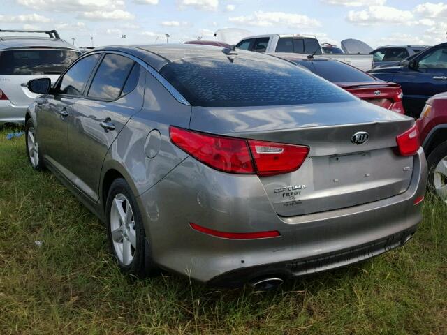 5XXGM4A71FG365512 - 2015 KIA OPTIMA GRAY photo 3