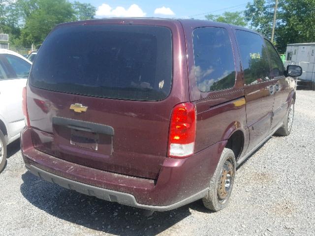 1GNDV23W88D205043 - 2008 CHEVROLET UPLANDER L 勃艮第红 照片 4